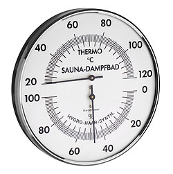 Термогигрометр для бани (1032), биметаллический/ струнный