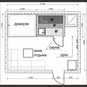 Проекты планировки СПА-зоны площадью 20 м2
