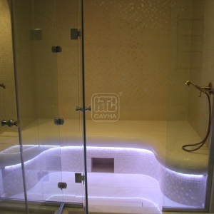 Цена на хамам со стеклянным фасадом в квартире 2,18x1,79 м (от 866 т.р.)