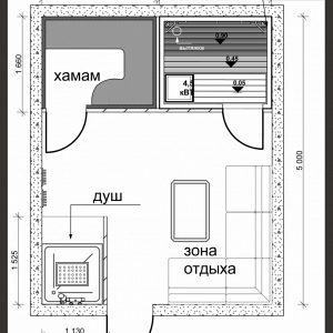 Проекты планировки СПА-зоны площадью 20 м2