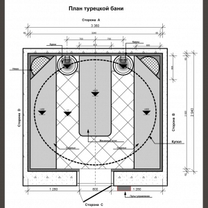 Дизайн-проект - Турецкая баня в Жуковке