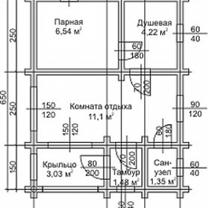 Баня "Серебряный Бор", смета этажей
