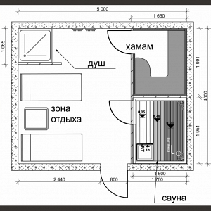 Проекты планировки СПА-зоны площадью 20 м2