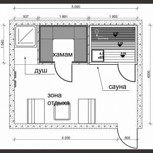 Проекты планировки СПА-зоны площадью 20 м2
