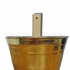 Ушат для бани и сауны, 3л, латунь