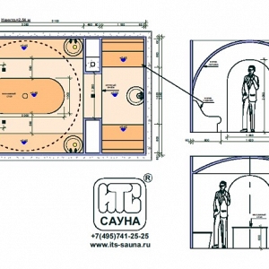 Цена на хамам в фитнесе Геркулес в Москве 5,1x3,34 (от 2 млн. 560 т.р.)