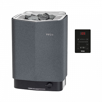 Tylo Sense Combi Pure 6, цвет серый - печь с парогенератором и пультом Pure - компания ИТС