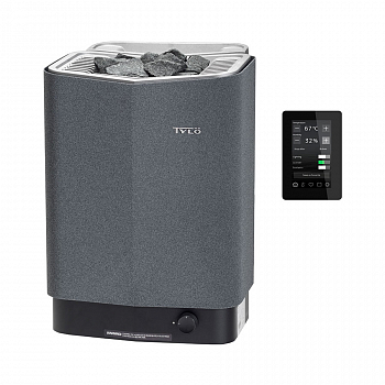 Tylo Sense Combi Elite 6, цвет серый - печь с парогенератором и пультом Elite - компания ИТС