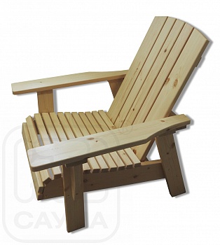 Кресло "ИВАН да МАША" из хвойных пород дерева, цвет натуральный - компания ИТС